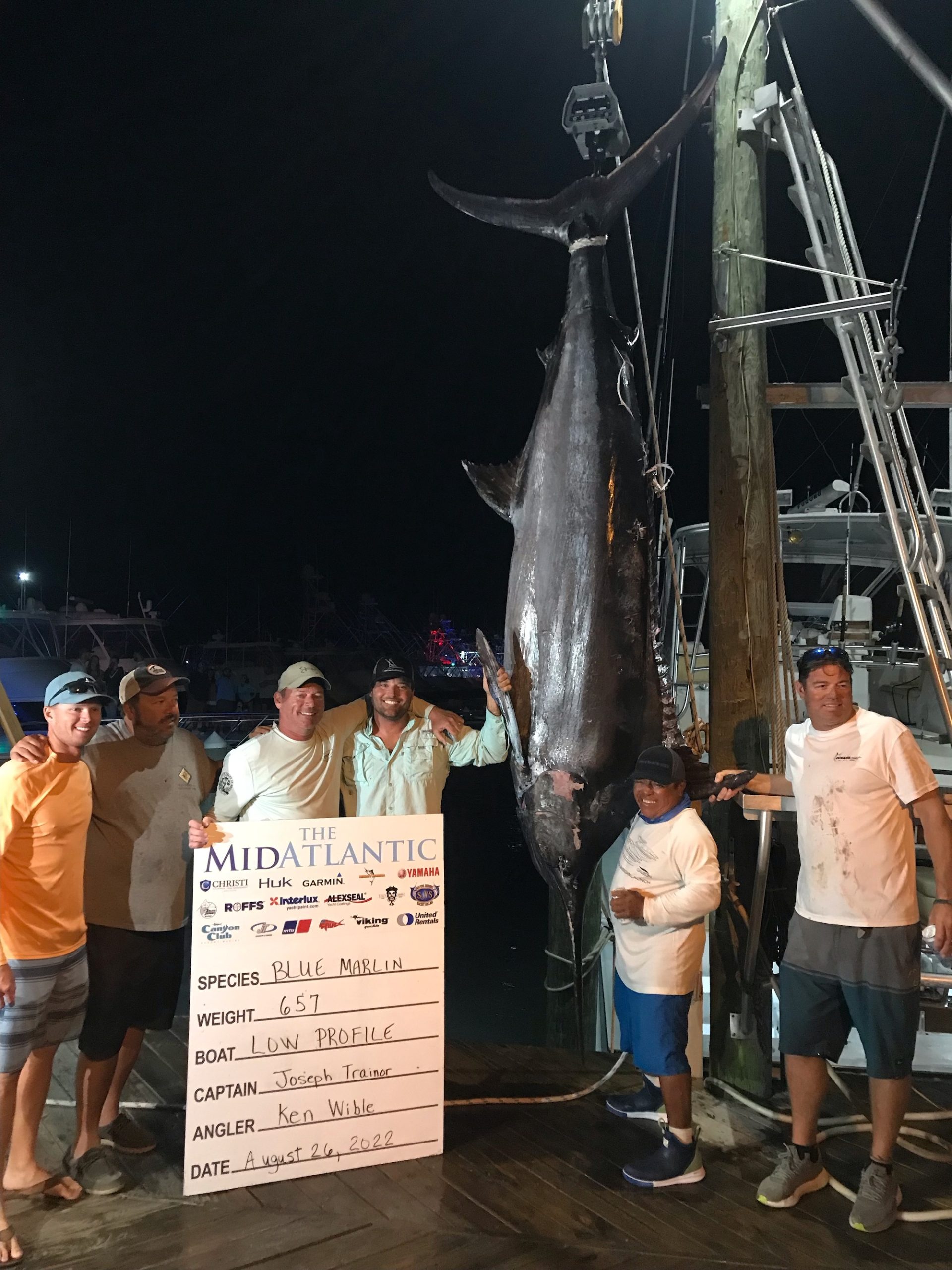 657 Pound Blue Marlin and New Tournament Record Wahoo Highlight 2022 MidAtlantic Results