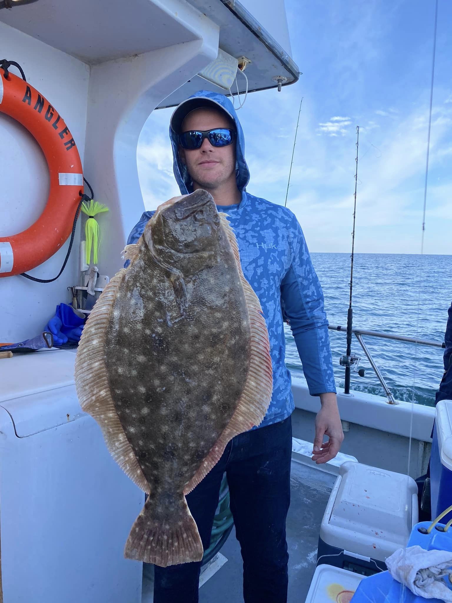 A Boat Limit of Sea Bass and Flounder to Seven Pounds