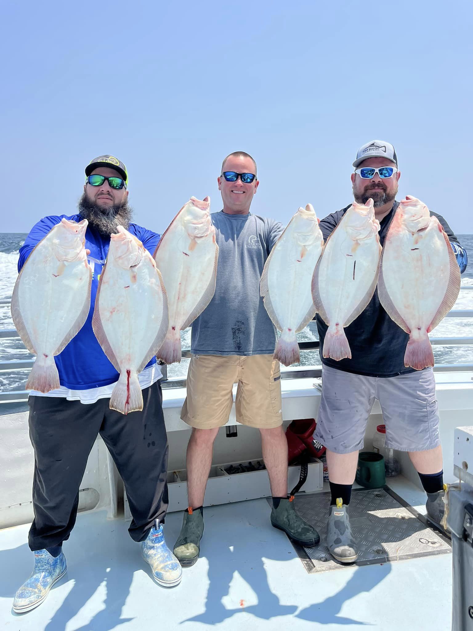 Nice Flounder in the Ocean and Big Bluefish in the Bay