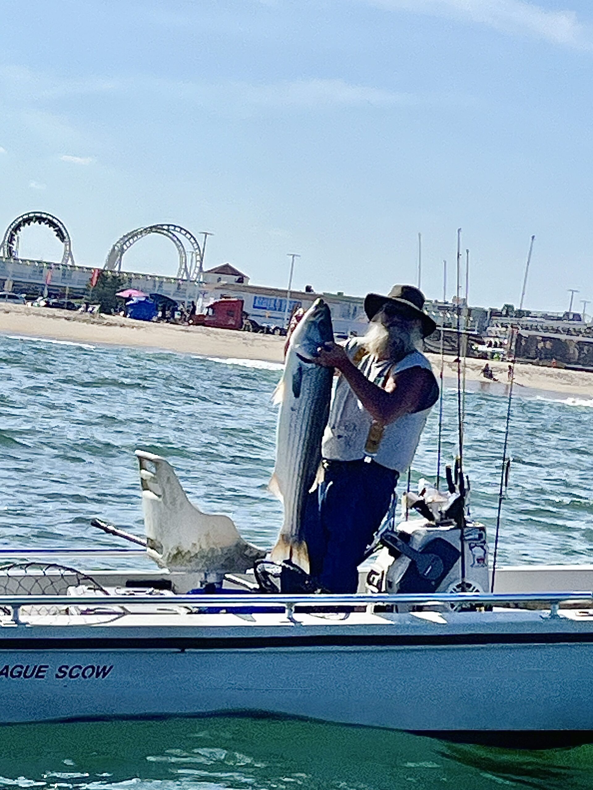 Big Bird Catches a 55″ Rockfish