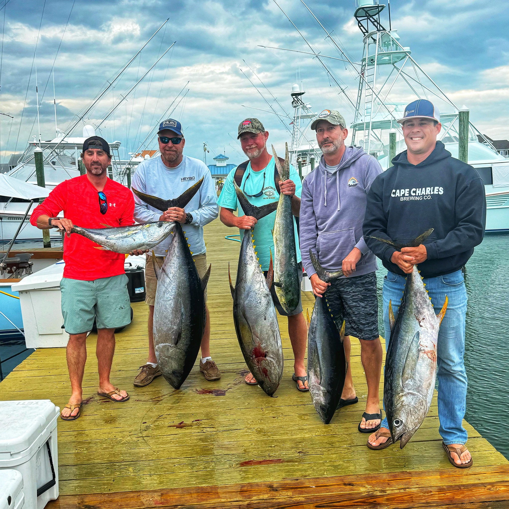 Some Tunas From The Deep And Some Cobia From The South Jetty