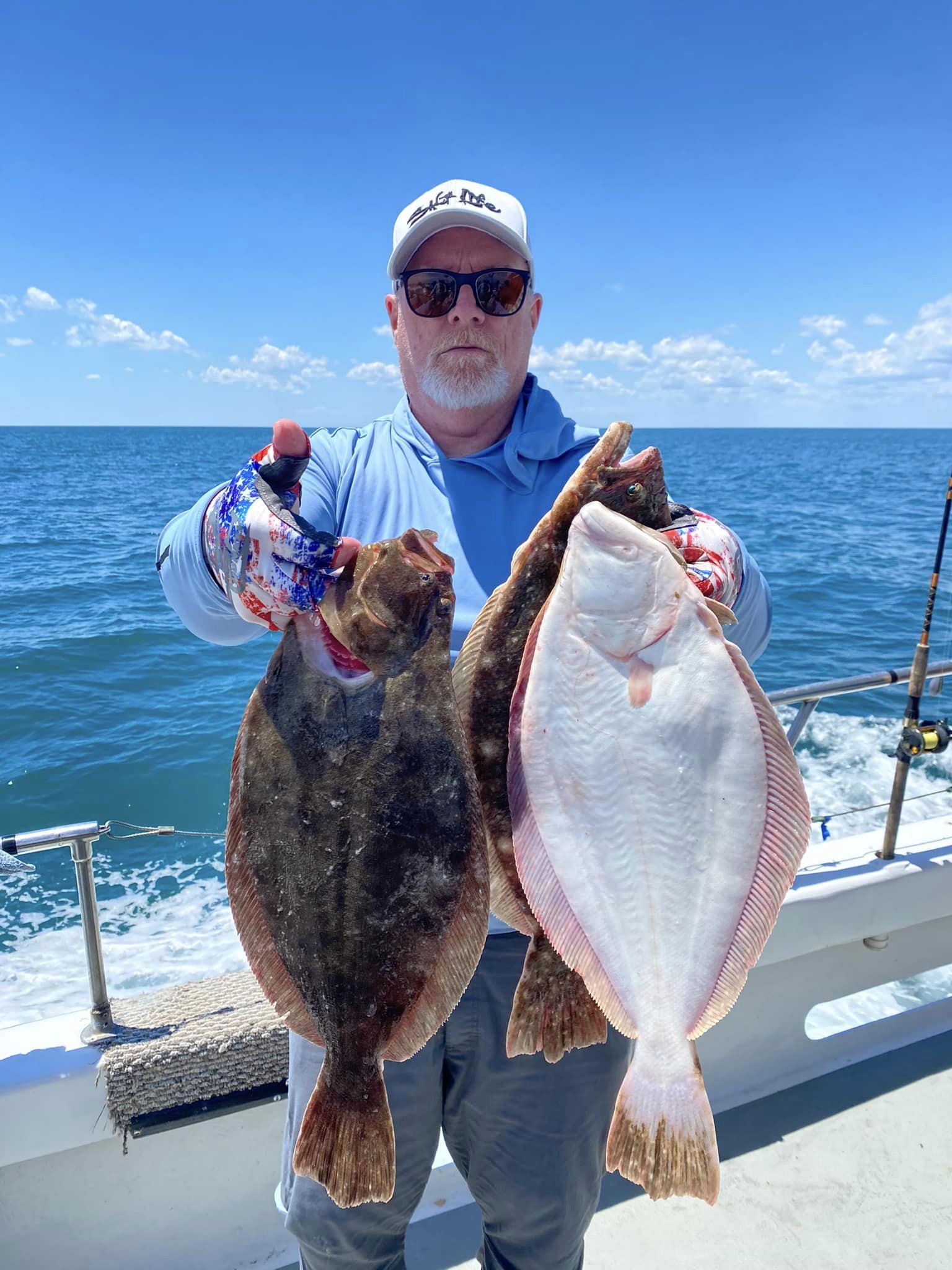 Flounders Up to 4 Pounds, Sea Bass Up to 3.5