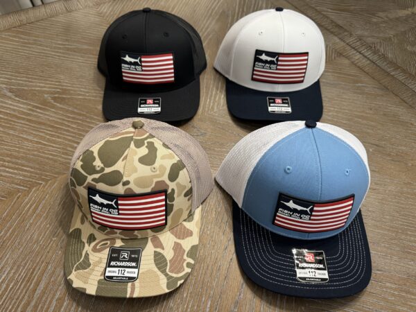 Fish in OC Rubber Patch Flag Hat