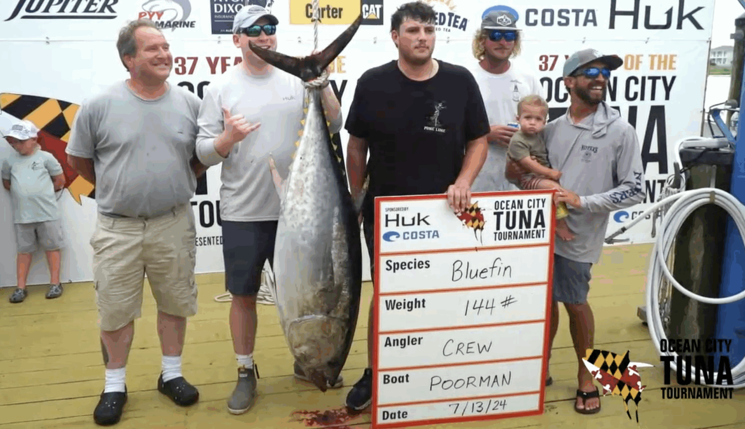 Some Leaderboard Changes for Day 2 of The 2024 OC Tuna Tournament