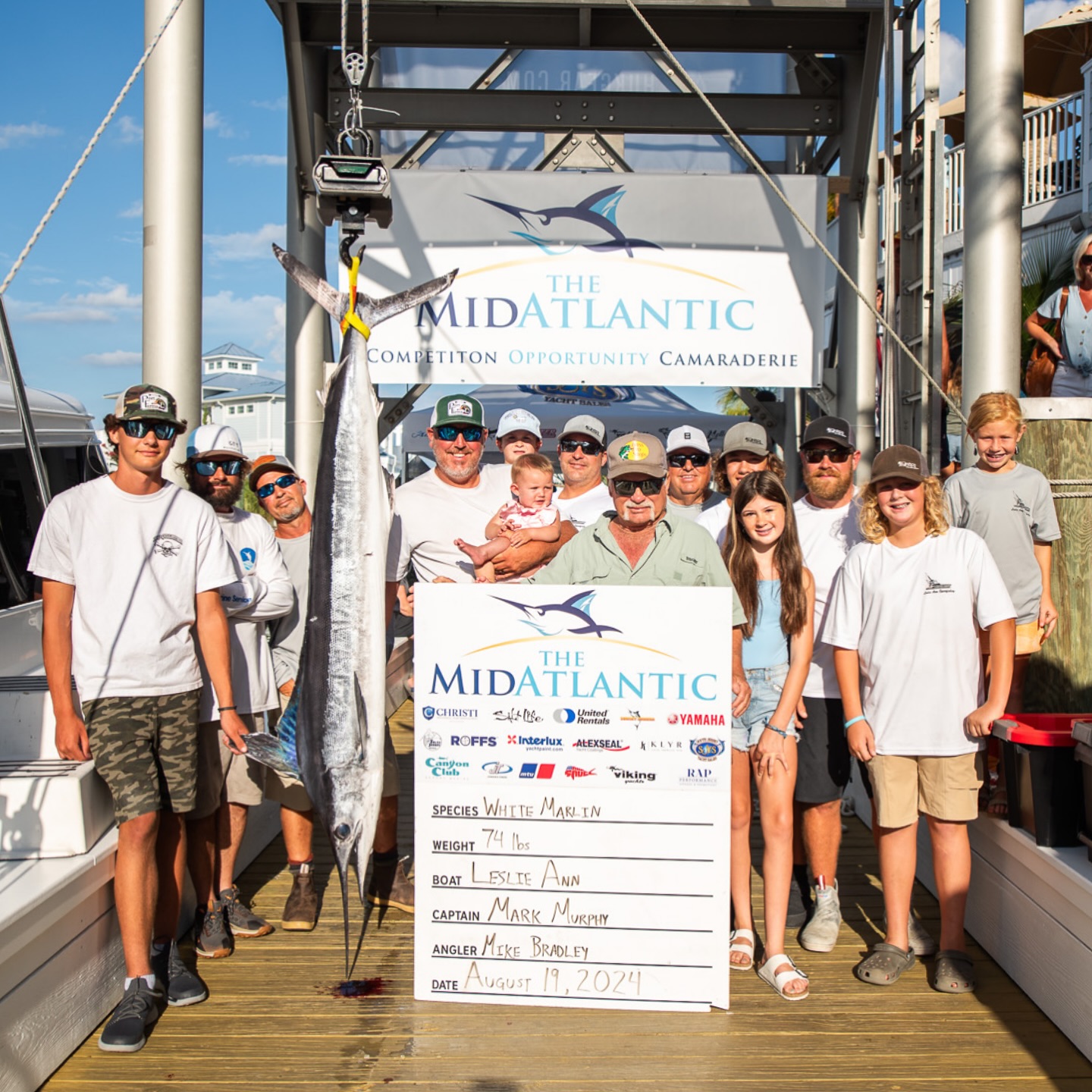 199 Boats and Over $5.7 Million in 33rd Annual MidAtlantic Tournament