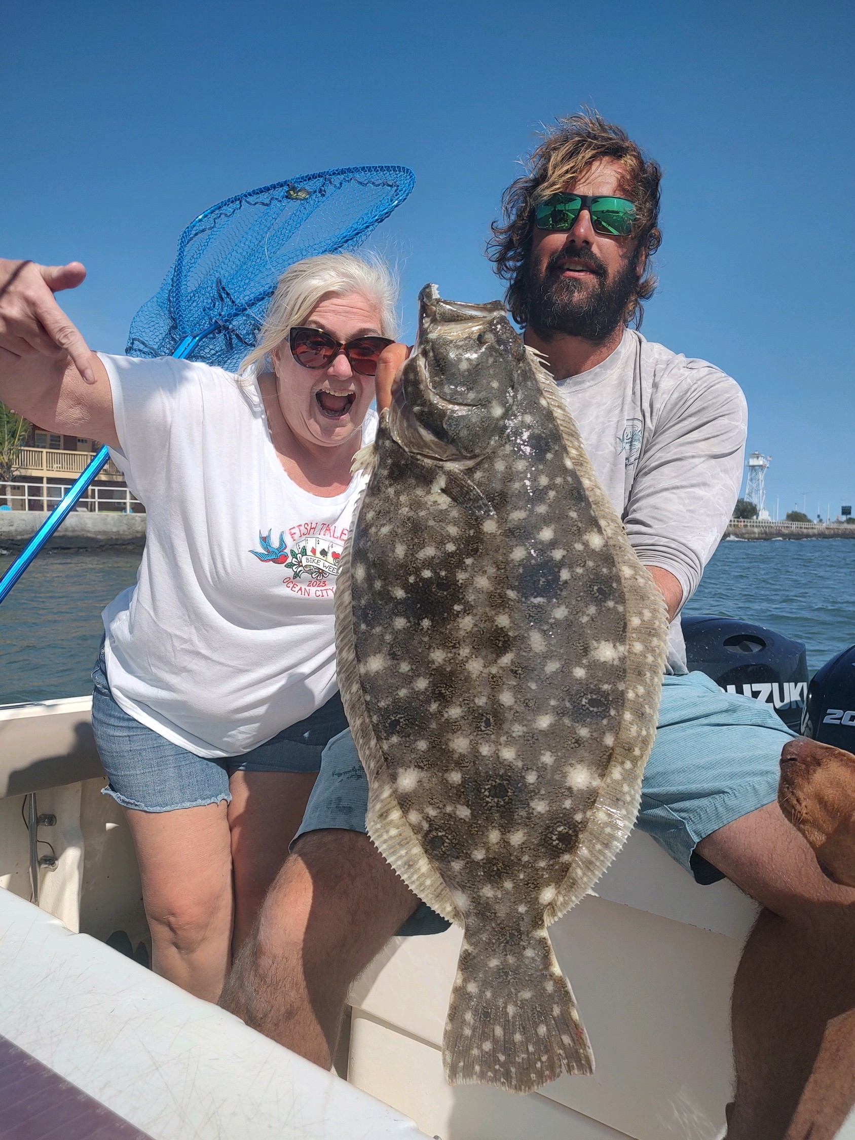Some BIG Back Bay Flounder Being Caught