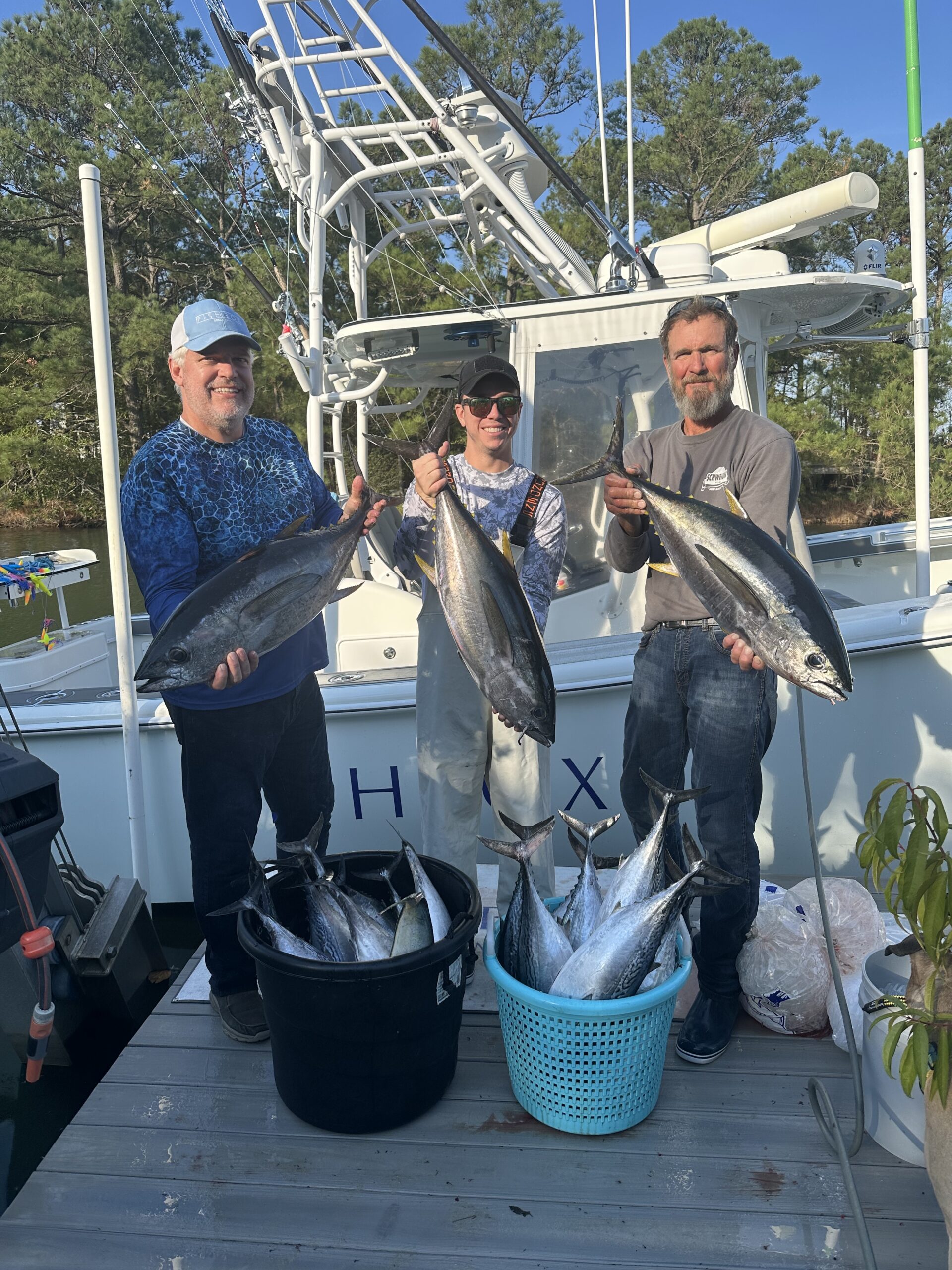 Good Fishing in the Bay and Some Tunas Off the Beach