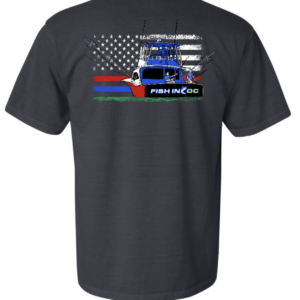 NEW Thin Red-Blue-Green Line Flag Short Sleeve Cotton