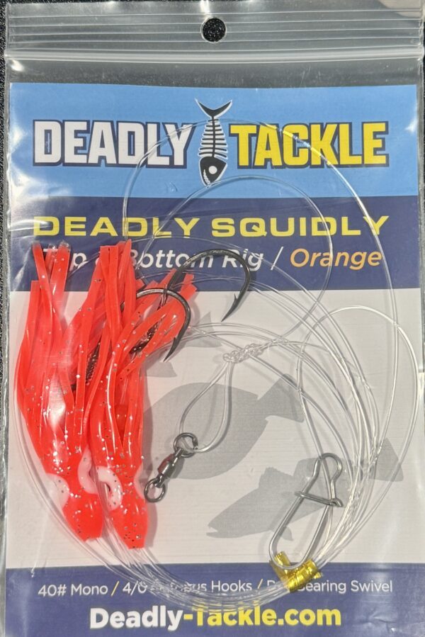 NEW Deadly Tackle Orange Squidly
