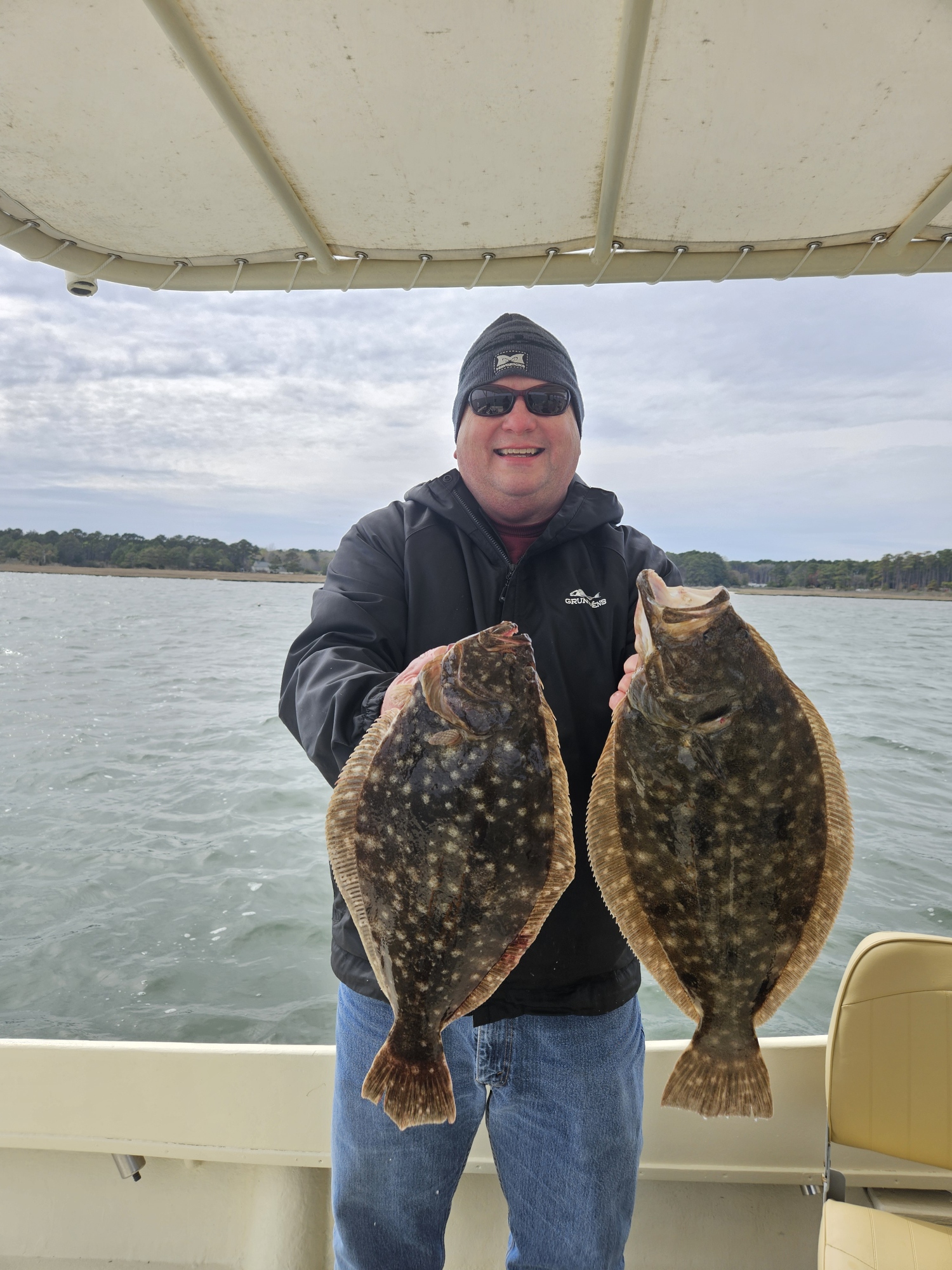 Flounder in the Wind and Cold