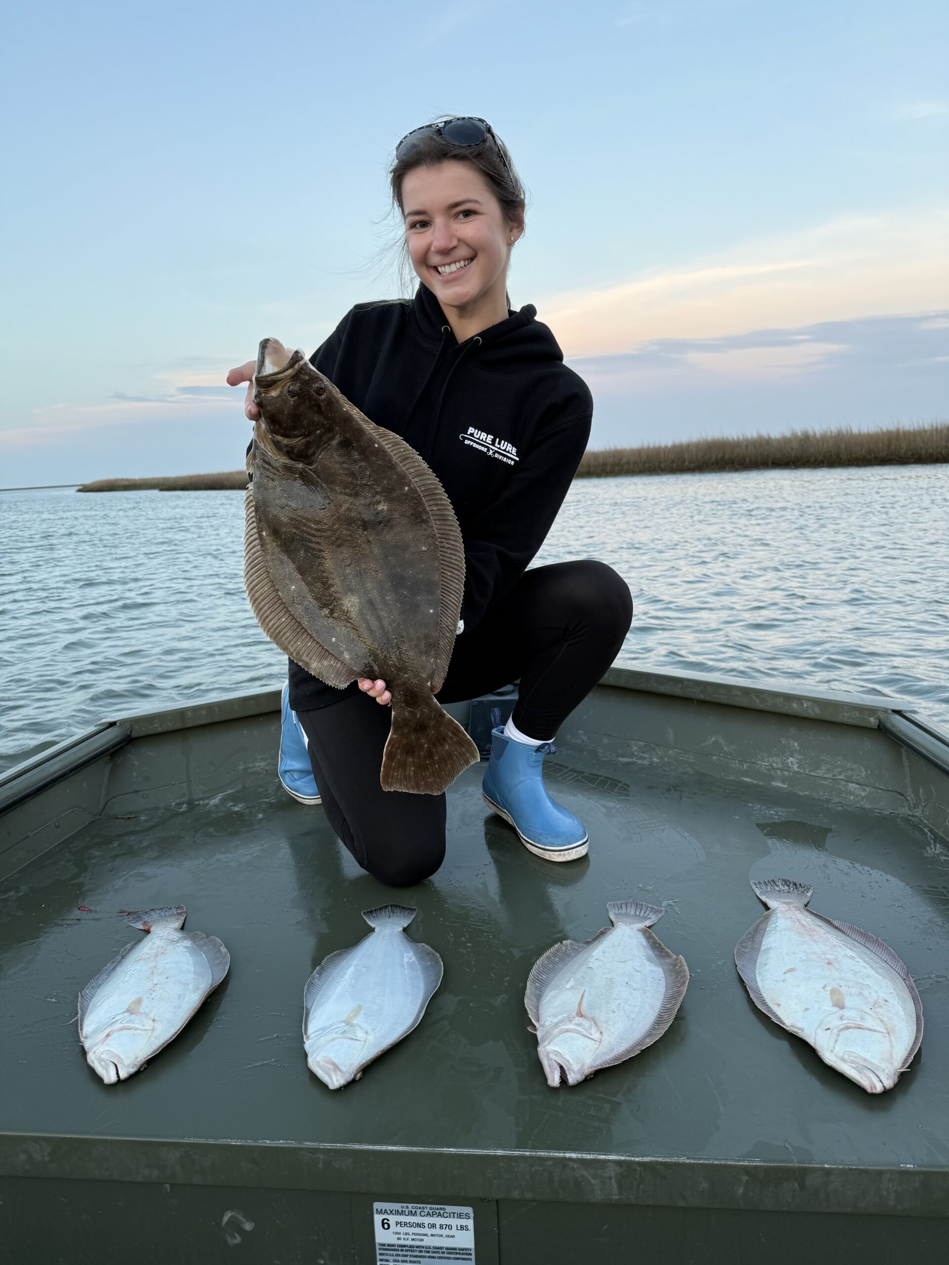 Some Flounder Snapping on the Shore