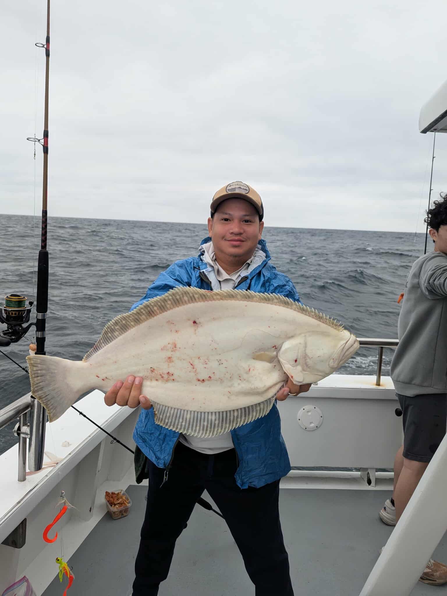 BIG Flounder On Ocean Structure