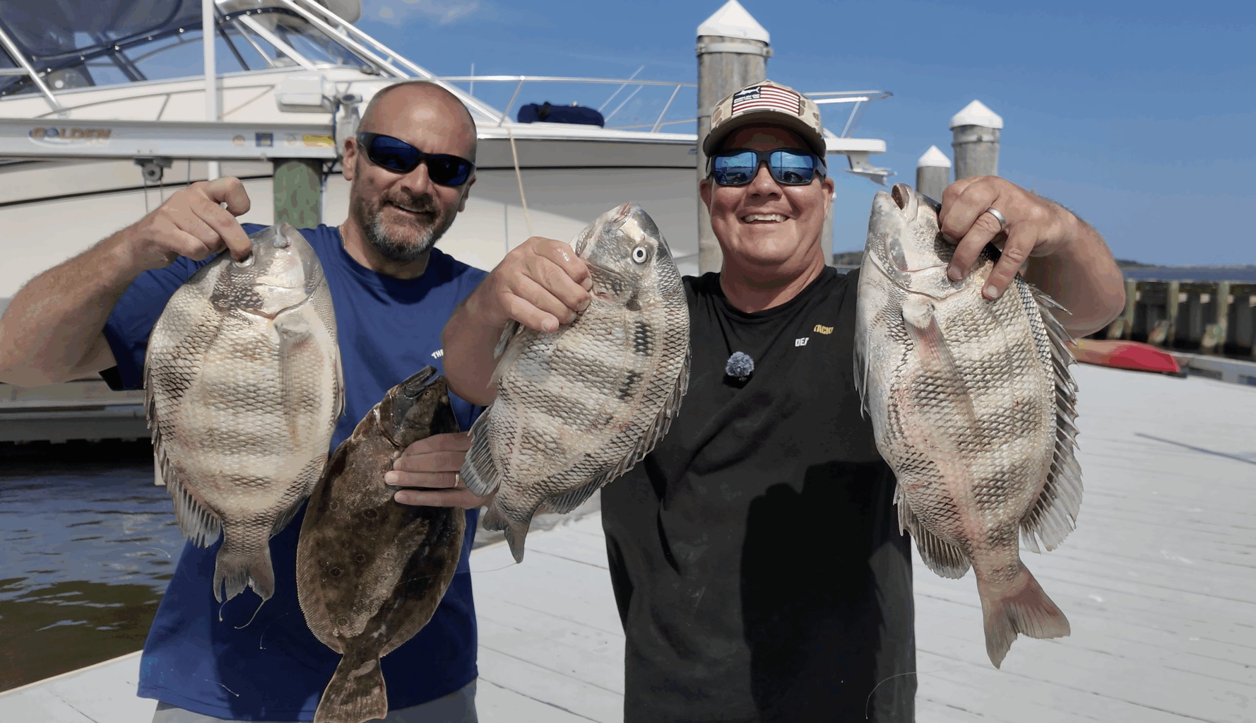 Sheepshead, Flounder, Mahi and Sea Bass