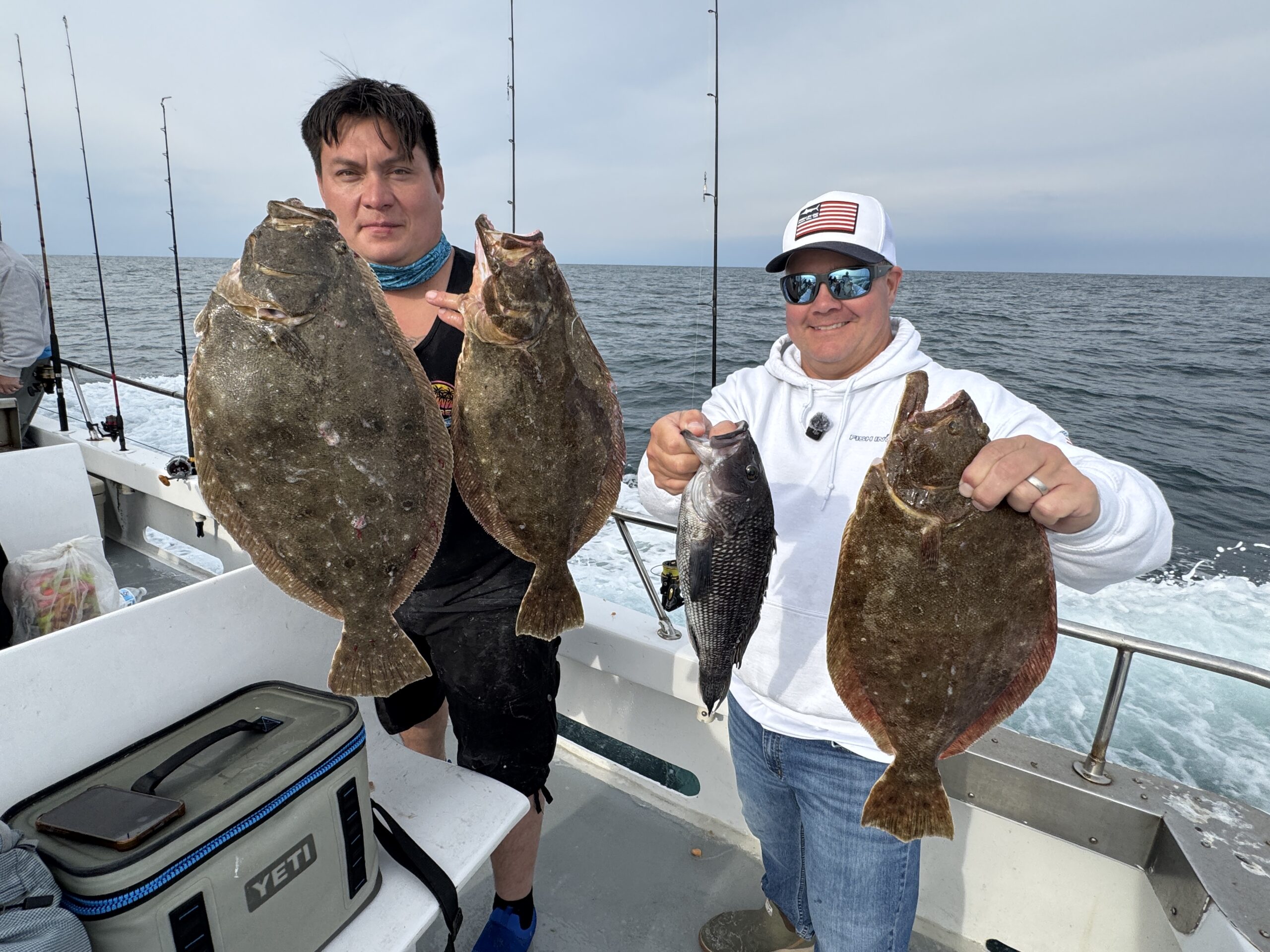 Stripers, Sea Bass, Triggerfish & A 7.5 Pound Flounder