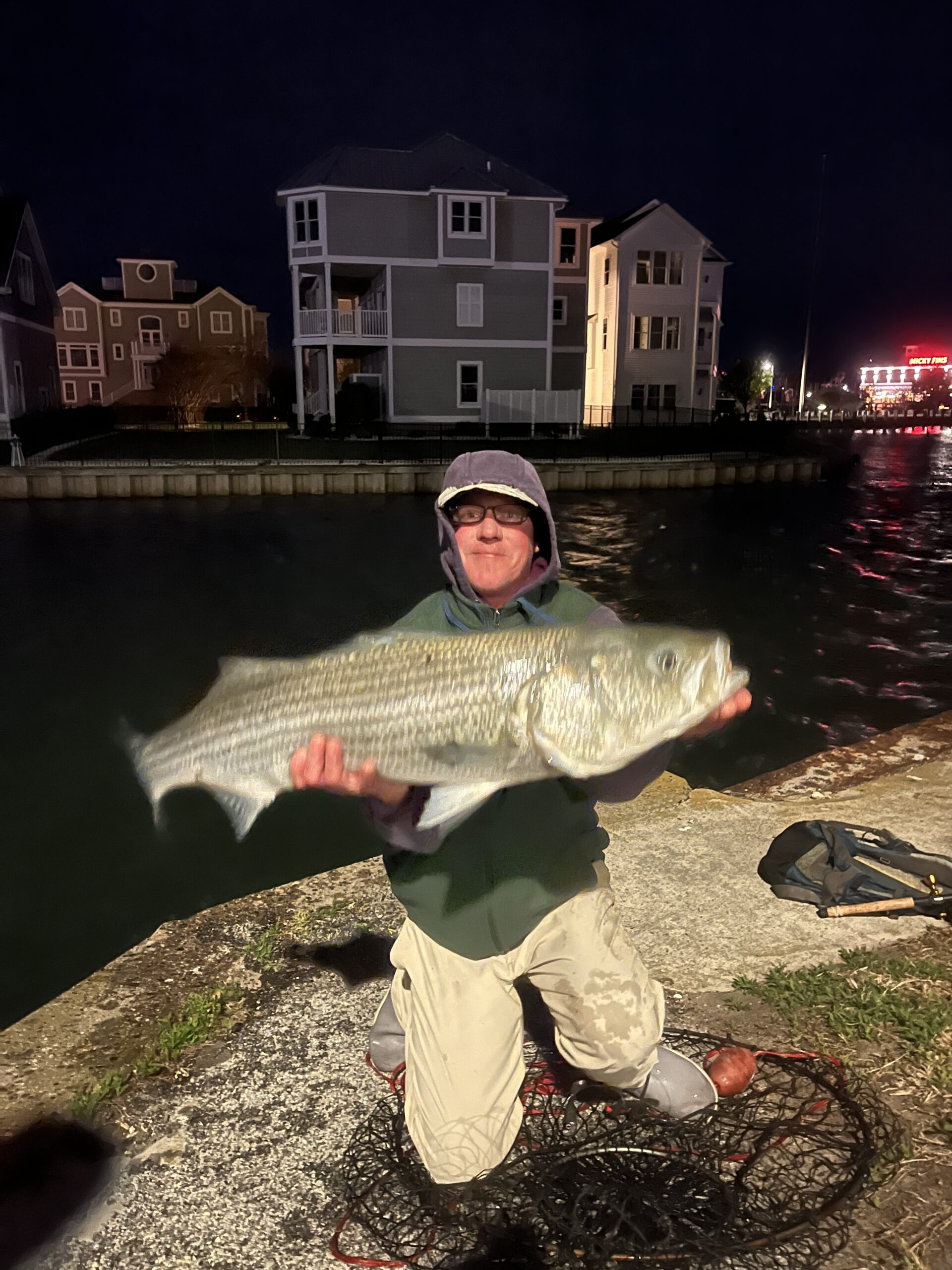 A Few More Flounder and Some Good Striper Fishing at the Route 50 Bridge