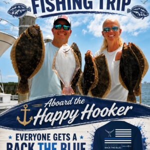 Fish in OC Bay Flounder Fishing Trip with Scott & Kristen