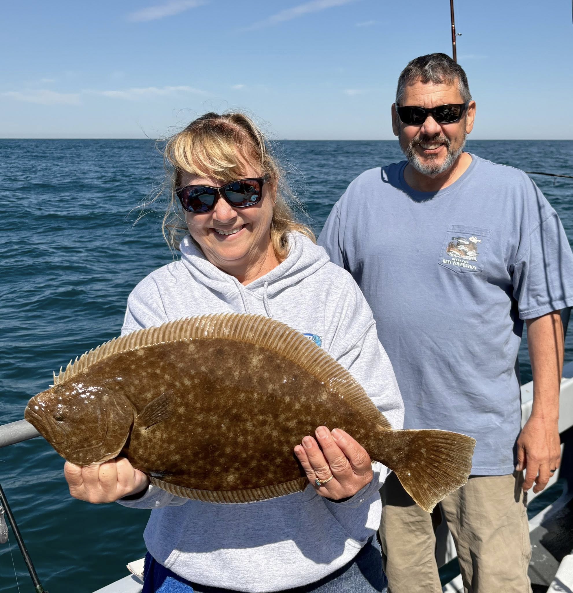 A Beautiful Ocean with Flounder, Sea Bass, Bluelines and Goldens