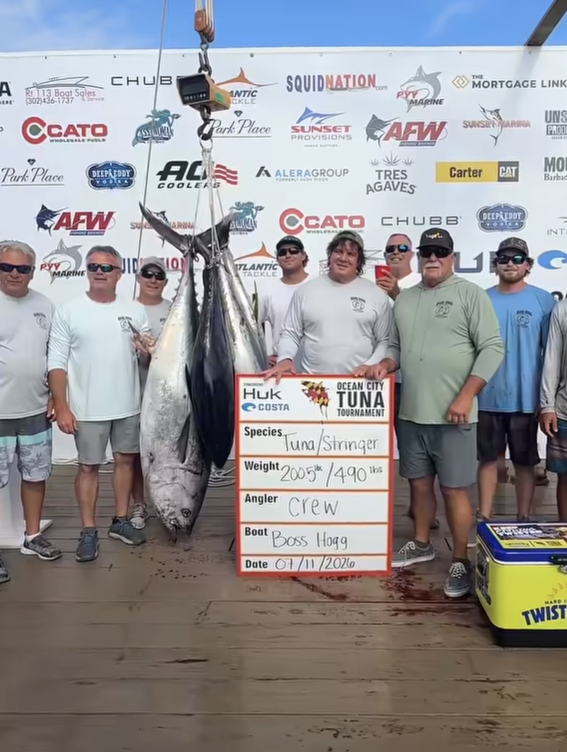 BIG Fish for Day 2 of the 2026 Ocean City Tuna Tournament
