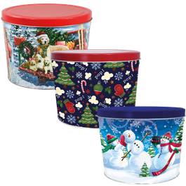 The Original Fisher's Popcorn 2 Gallon Cans