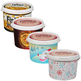 The Original Fisher's Popcorn 1/2 Gallon Tub