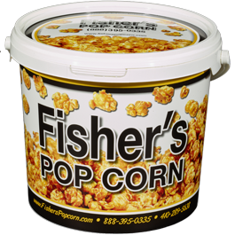 The Original Fisher's Popcorn 1 Gallon Tub