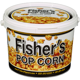 The Original Fisher's Popcorn 1/2 Gallon Tub