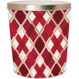 The Original Fisher's Popcorn 6.5 Gallon Can - Christmas
