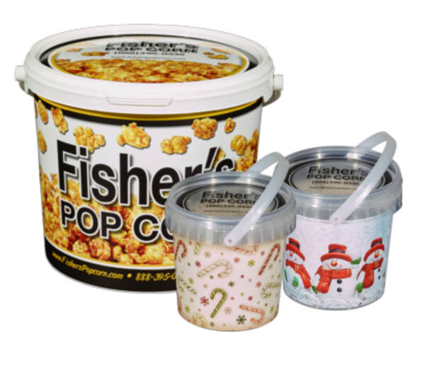Buy a 1.5 Gallon Tub, Get 2 Mini Pails of Caramel Popcorn FREE