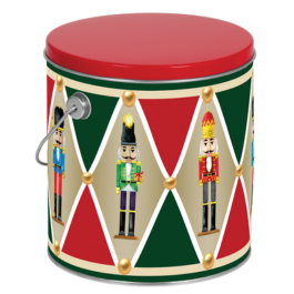 The Original Fisher's Popcorn 1 Gallon Holiday Cans