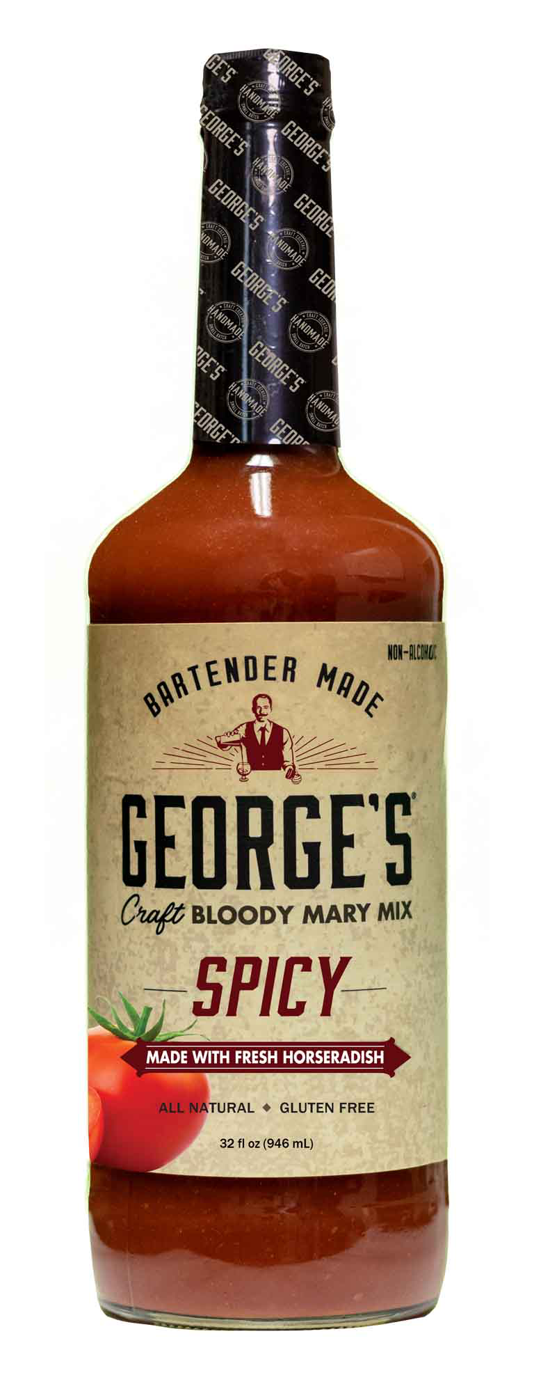 Bottle of George's Spicy Bloody Mary Mix