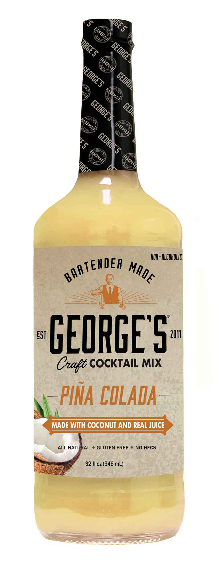 Bottle of George's Pina Colada Mix