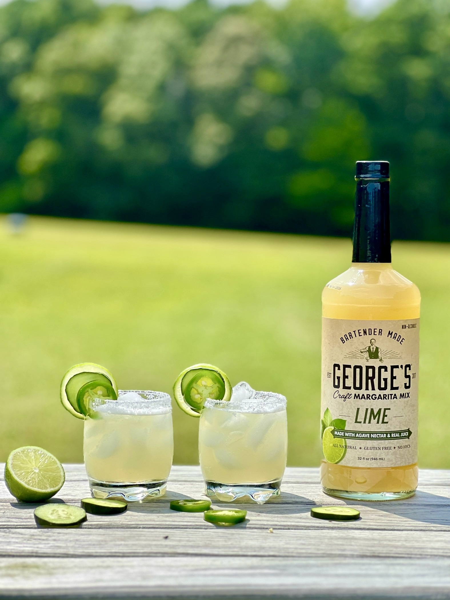 Spicy Cucumber Margarita cocktail recipe