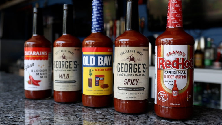 Selection of GEORGE’S® Mixes on bar