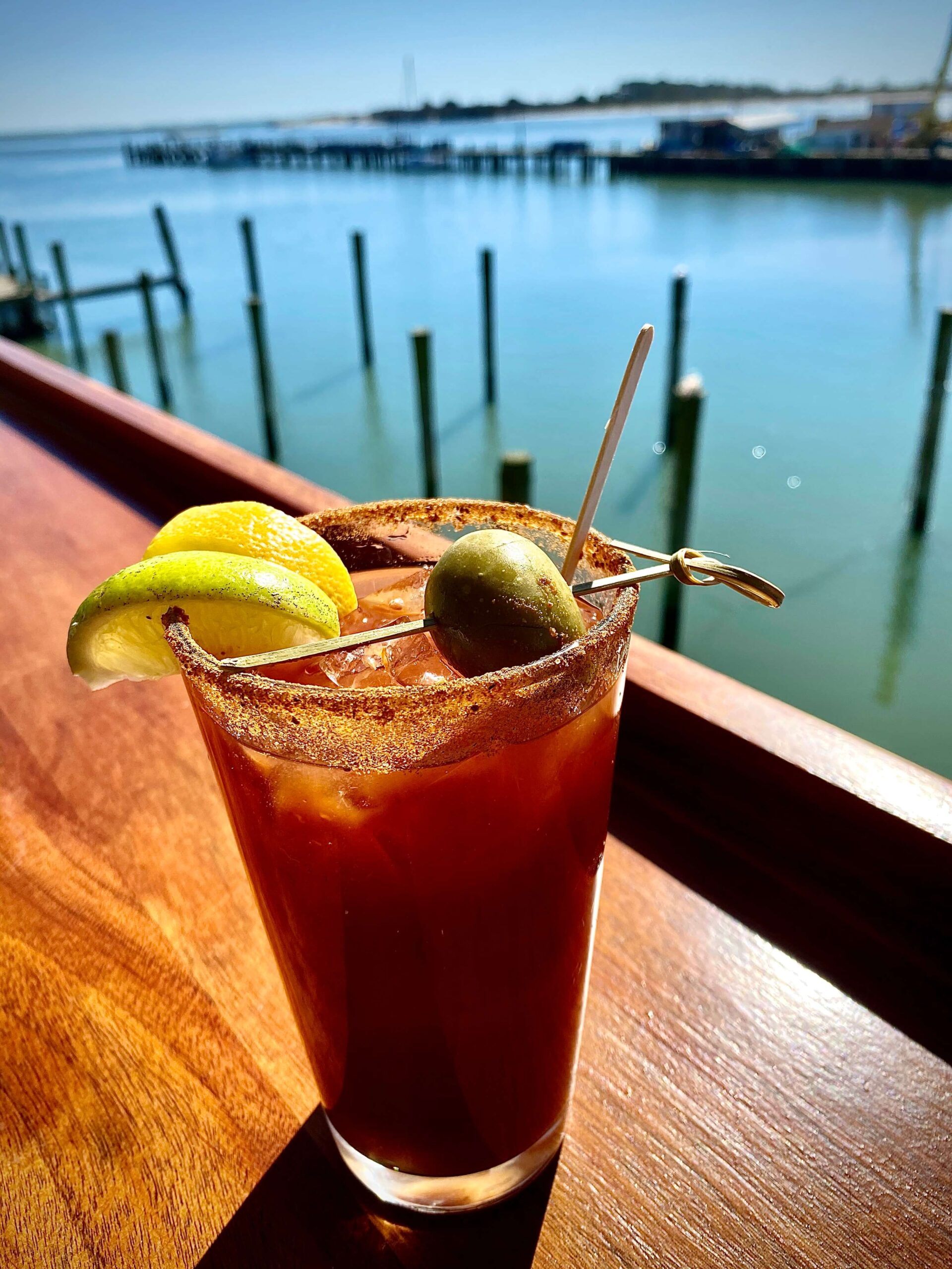 George's Bloody Mary by the water
