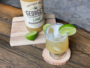 GEORGES lime margarita mix with GEORGES Irish cocktail drink