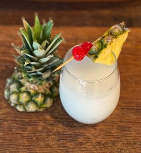 Pina colada cocktail recipe with pina colada mix and rum