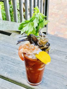 George's Bloody Mary cocktail loaded with seafood