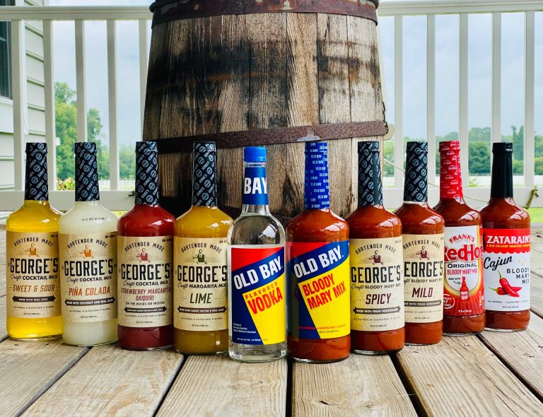 George's Craft Cocktail Mixes and Old Bay Vodka