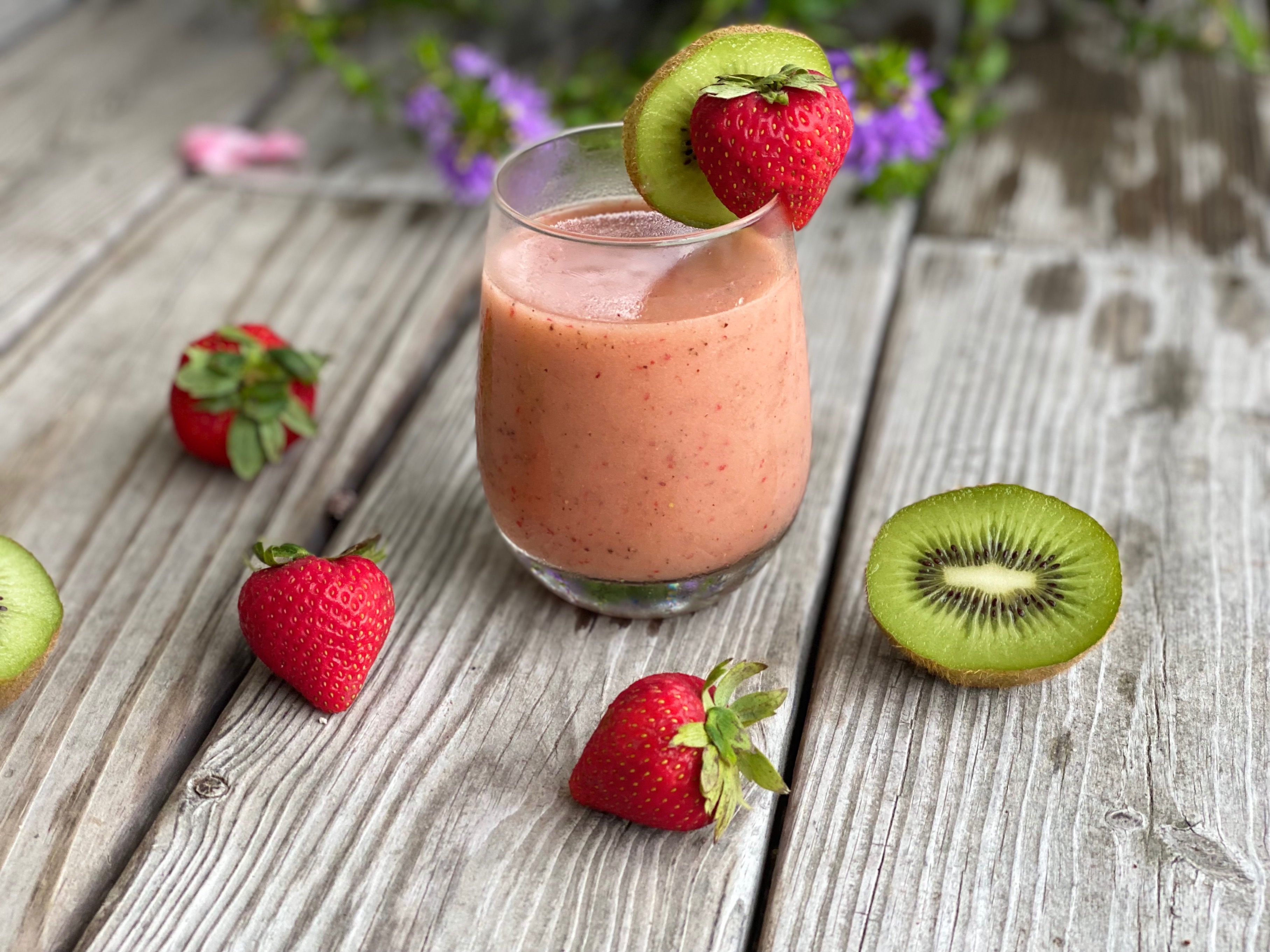 Strawberry kiwi pina colada recipe