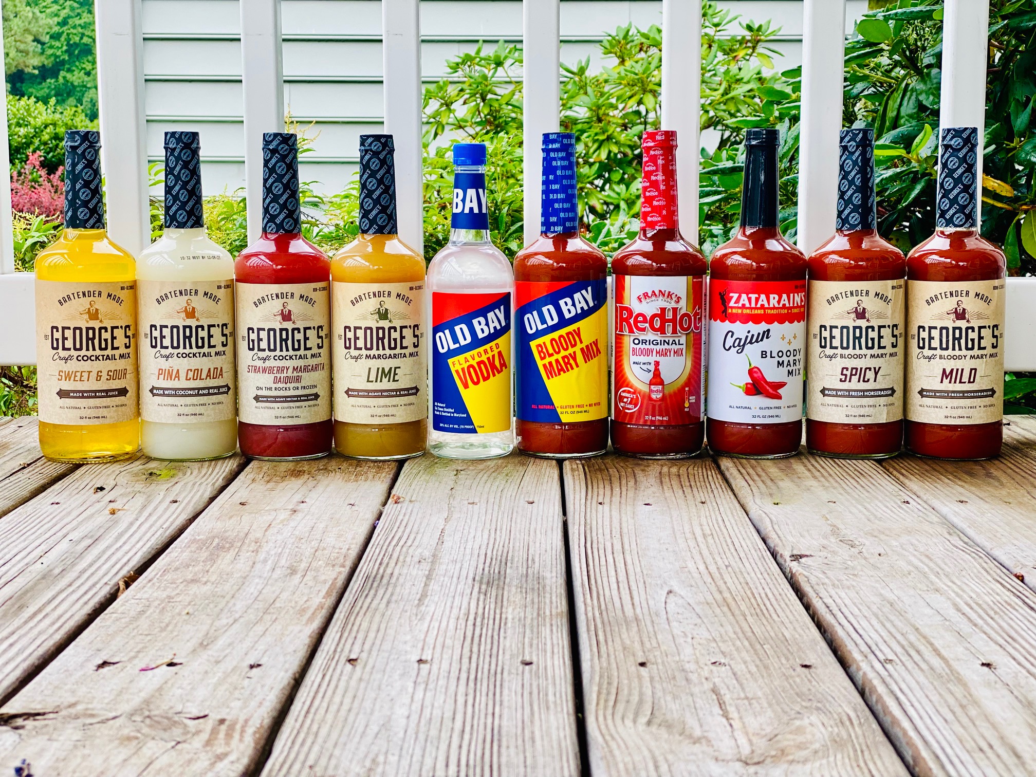 George's Craft Cocktail Mixes and Old Bay Vodka