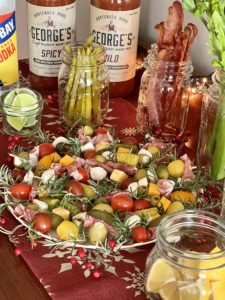 George's Beverage Company Holiday Party Charcuterie Wreath