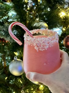 Candy Cane Peppermint Pina Colada cocktail recipe