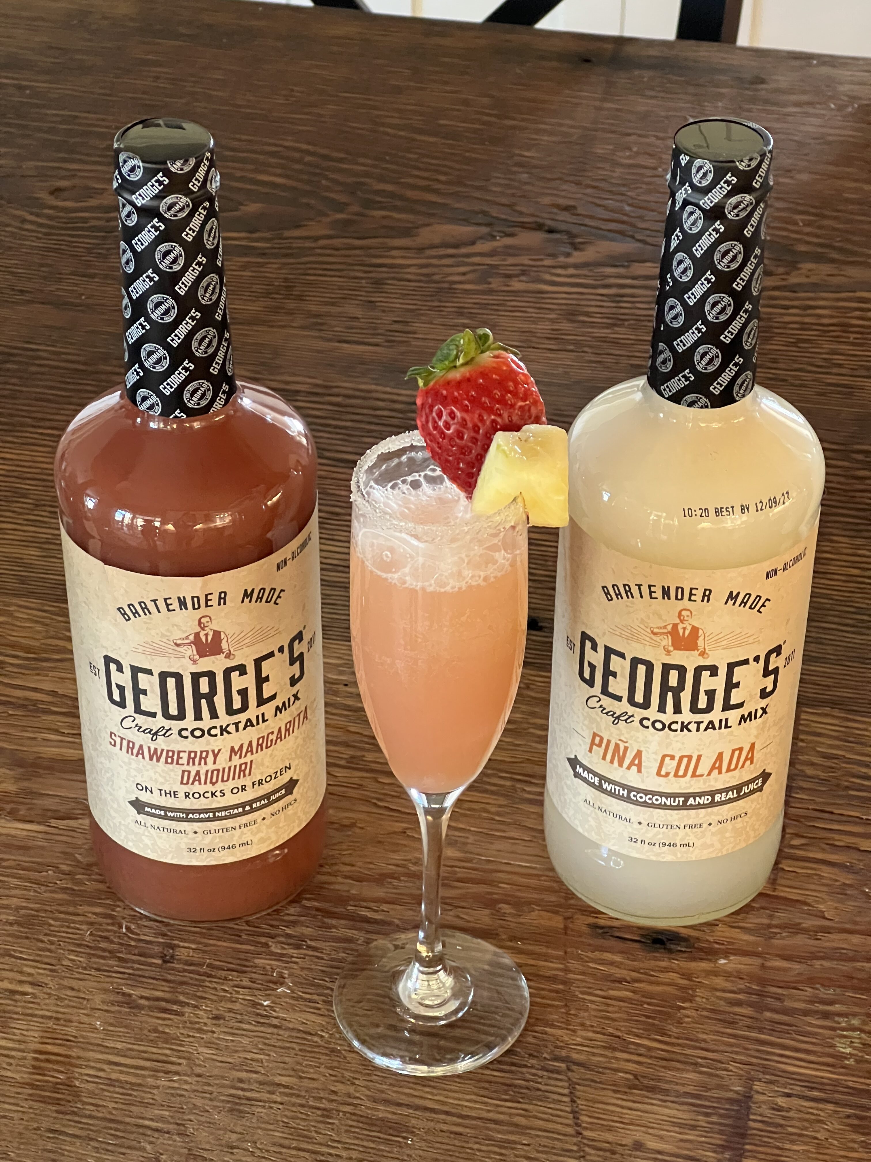 Strawberry pińa colada mimosa recipe