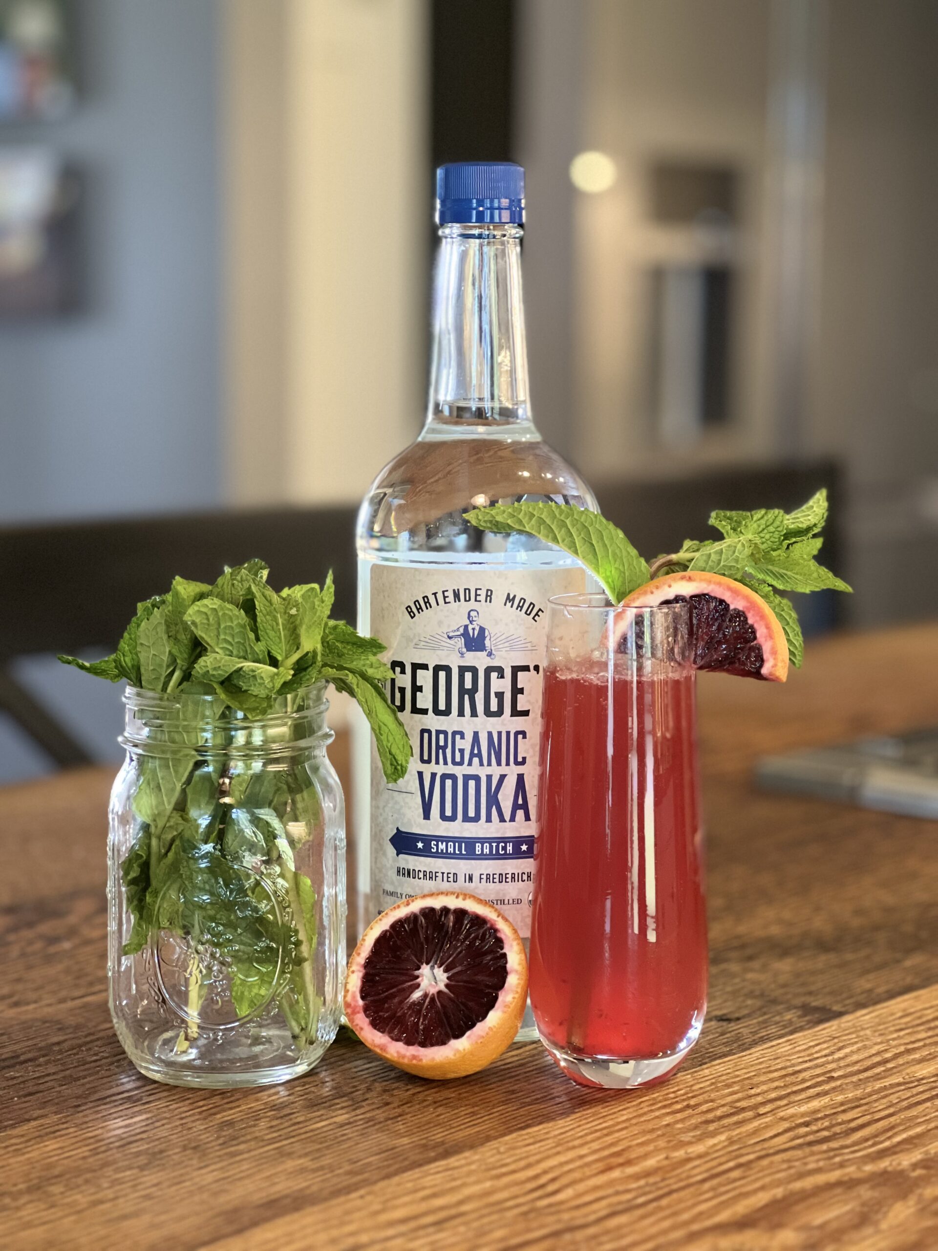 Blood orange champagne mule cocktail recipe