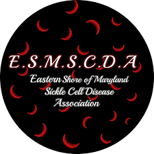 the logo for the eastern shore of maryland sick cell disease association
