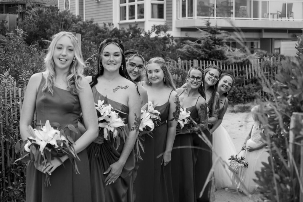 a group of women standing next to each other