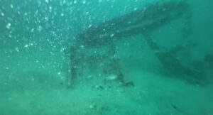 Underwater camera at the bottom of the ocean
