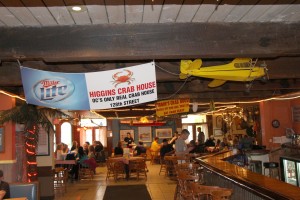 inside a crab house bar