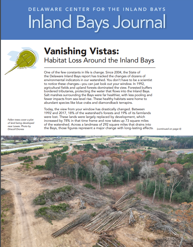 an aerial view of the inland bay's journal