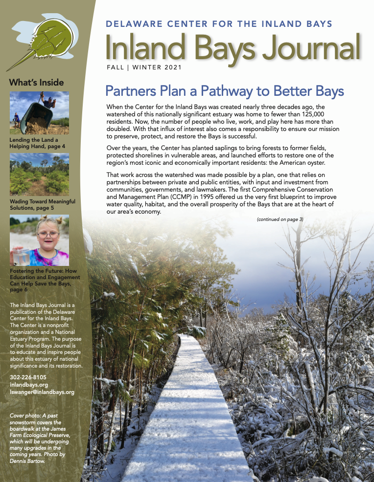 the cover of inland bay's journal